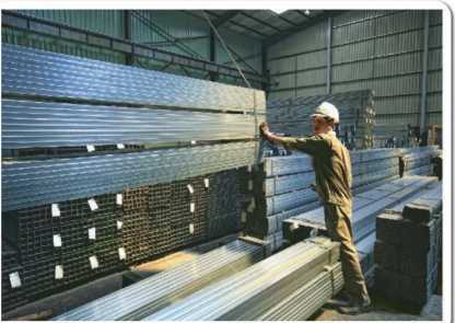 Quy trình sản xuất ống thép 190 tại nhà máy